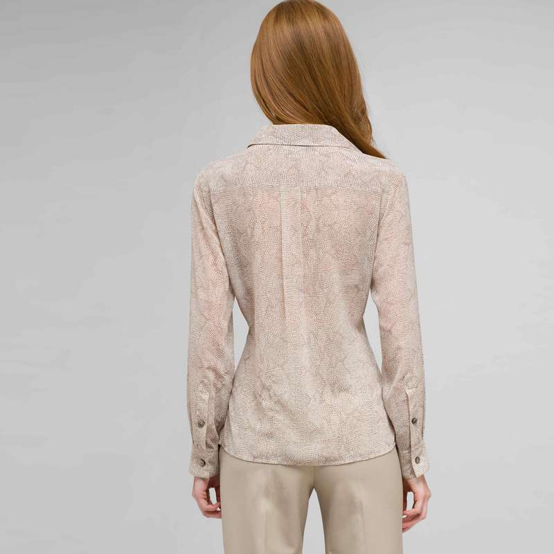 Python Inspired Button Front Shirt, Stone Multi, large image number 1